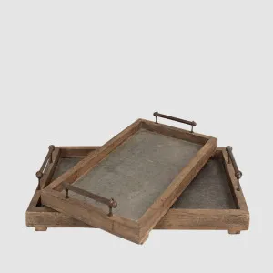 Colmar Set of 2 Metal Base Trays by PERFECT PIECES, a Trays for sale on Style Sourcebook