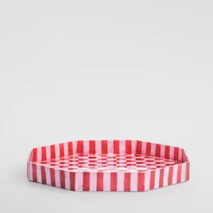 Checker Tray Red & Pink Large by Vixen & Velvet, a Christmas for sale on Style Sourcebook