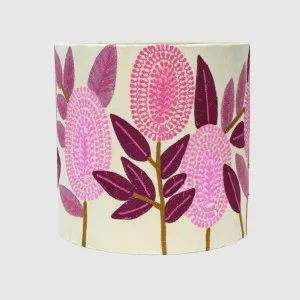 Pink Banksia Drum Shade 30x30cm Cream by Ruby Star, a Lamp Shades for sale on Style Sourcebook