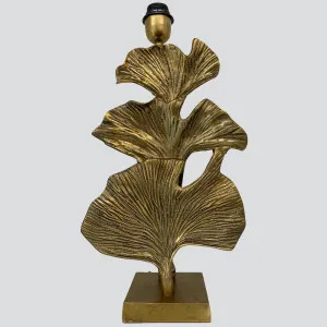 Gingko Table Lamp Base only Antique Gold by Ruby Star, a Table & Bedside Lamps for sale on Style Sourcebook
