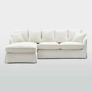 Noosa 3 Seater Left Chaise Sofa Ivory by OneWorld Collection, a Sofas for sale on Style Sourcebook