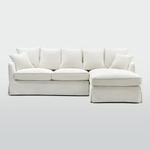 Noosa 3 Seater Right Chaise Sofa Ivory by OneWorld Collection, a Sofas for sale on Style Sourcebook