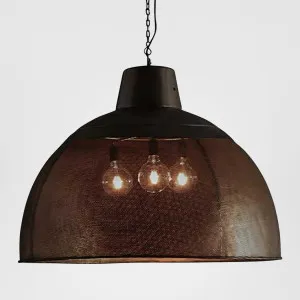 Riva Ceiling Pendant Extra Large Matt Black and Gold by Zaffero, a Pendant Lighting for sale on Style Sourcebook