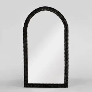 Cloverley Floor Mirror Black by Florabelle Living, a Mirrors for sale on Style Sourcebook