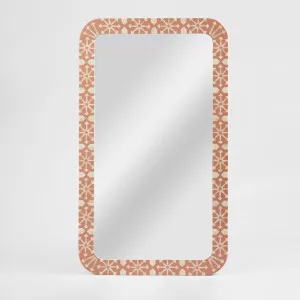 Adina Bone Inlay Mirror Peach/White by Florabelle Living, a Mirrors for sale on Style Sourcebook