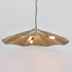 Melville Ceiling Pendant Hammered Large Antique Brass by Emac & Lawton, a Pendant Lighting for sale on Style Sourcebook