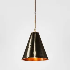 Monte Carlo Ceiling Pendant Small Black and Brass by Emac & Lawton, a Pendant Lighting for sale on Style Sourcebook