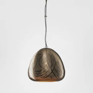 Stockport Dome Ceiling Pendant Nickel by Emac & Lawton, a Pendant Lighting for sale on Style Sourcebook