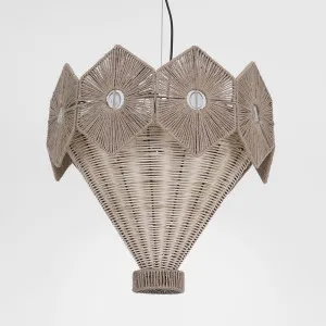 Havana Rattan and Jute Chandelier by Emac & Lawton, a Pendant Lighting for sale on Style Sourcebook
