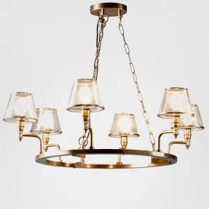 Sienna Chandelier Antique Brass by Emac & Lawton, a Chandeliers for sale on Style Sourcebook