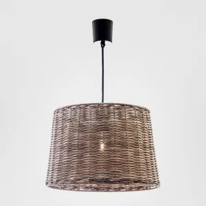 Rattan Round Ceiling Pendant Large Natural by Emac & Lawton, a Pendant Lighting for sale on Style Sourcebook