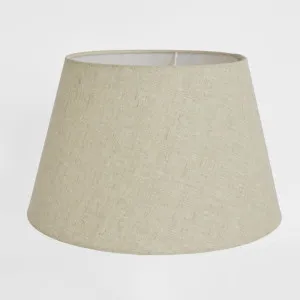 Linen Taper Lamp Shade Large Dark Natural by Emac & Lawton, a Lamp Shades for sale on Style Sourcebook