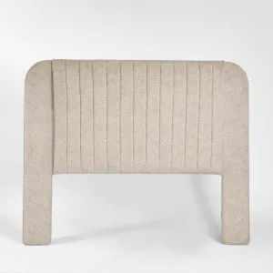 Clara Queen Bedhead Oatmeal by MRD Home, a Bed Heads for sale on Style Sourcebook