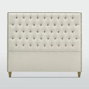Queenscliff Tufted Bedhead King Beige by OneWorld Collection, a Bed Heads for sale on Style Sourcebook