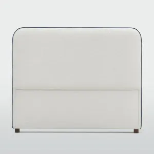 Brighton Bedhead King Ivory with Blue piping by OneWorld Collection, a Bed Heads for sale on Style Sourcebook