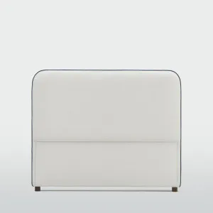 Brighton Bedhead Queen Ivory with Blue piping by OneWorld Collection, a Bed Heads for sale on Style Sourcebook