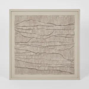 LADRAR Bark Wall Art Square Ecru by MRD Home, a Prints for sale on Style Sourcebook