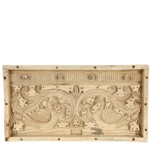 Rashi Carved Wooden Wall Panel by Florabelle Living, a Vases & Jars for sale on Style Sourcebook