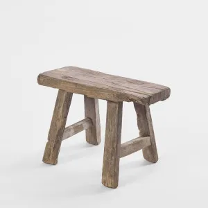 Shandong 120 Year Wooden Mini Stool by Florabelle Living, a Vases & Jars for sale on Style Sourcebook