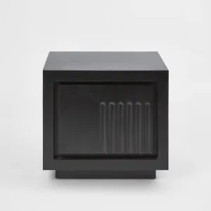 Rock Bedside Black 2 dwr by MRD Home, a Bedside Tables for sale on Style Sourcebook