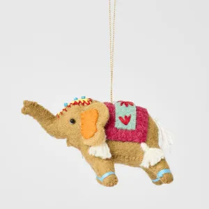 Callao Felt Elephant Hanging Decoration by Vixen & Velvet, a Christmas for sale on Style Sourcebook