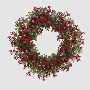 Holly Verdant Leaf Wreath 75cm by Vixen & Velvet, a Christmas for sale on Style Sourcebook