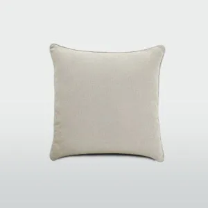 55cm Throw Cushion Natural with White Piping by OneWorld Collection, a Cushions, Decorative Pillows for sale on Style Sourcebook