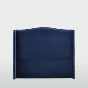 Mornington Bedhead Queen Blue Velvet by OneWorld Collection, a Bed Heads for sale on Style Sourcebook