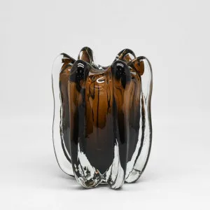 Noria Handblown Glass Vase Small Brown by Florabelle Living, a Vases & Jars for sale on Style Sourcebook