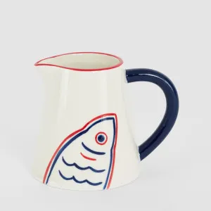 Nautical Ceramic Fish Jug by Vixen & Velvet, a Christmas for sale on Style Sourcebook