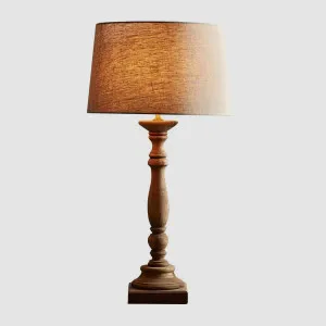 Candela Table Lamp Base Small Dark Natural- Base Only by Zaffero, a Table & Bedside Lamps for sale on Style Sourcebook
