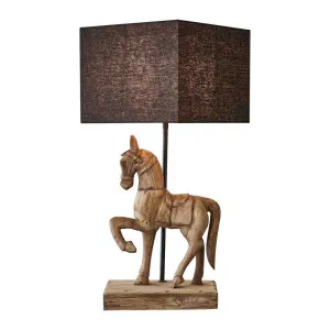 Clyde Table Lamp Base Dark Natural- Base Only by Zaffero, a Table & Bedside Lamps for sale on Style Sourcebook