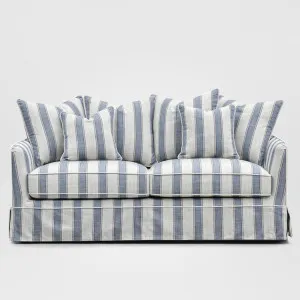 Noosa Hamptons 2.5 Seat Sofa Blue Sky Stripe by OneWorld Collection, a Sofas for sale on Style Sourcebook