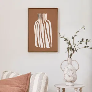 Habitat Abstract Amphora Framed Canvas Wall Art Chocolate by Habitat, a Wall Hangings & Decor for sale on Style Sourcebook