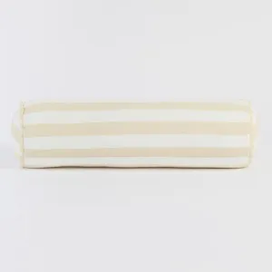 Habitat Elsie Striped Scallop Bolster Cushion Natural by Habitat, a Cushions, Decorative Pillows for sale on Style Sourcebook