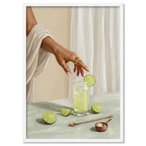 Cocktail Hour | Margarita - Art Print by Print and Proper, a Prints for sale on Style Sourcebook