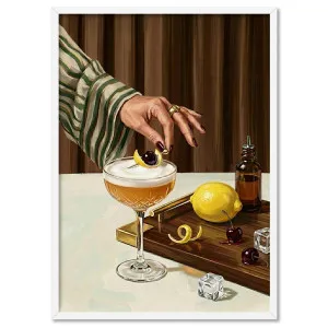 Cocktail Hour | Whiskey Sour - Art Print by Print and Proper, a Prints for sale on Style Sourcebook