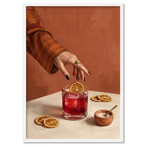 Cocktail Hour | Negroni - Art Print by Print and Proper, a Prints for sale on Style Sourcebook