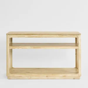 Fairfax Consol Table 1 Shelf Natural Whitewash by OneWorld Collection, a Console Table for sale on Style Sourcebook