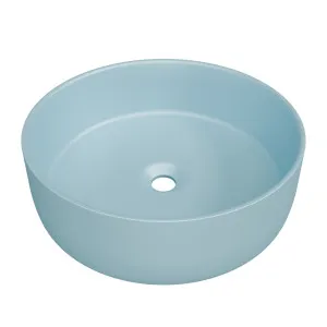 Allure Ceramic Basin 360mm Blue Matte by Timberline, a Basins for sale on Style Sourcebook