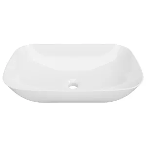 Delilah Ceramic Basin 590mm White Gloss by Timberline, a Basins for sale on Style Sourcebook