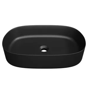 Myrtle Ceramic Basin 550mm Black Matte by Timberline, a Basins for sale on Style Sourcebook