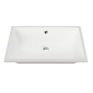 Rectangle Ceramic Under Counter Basin 530mm White Gloss by Timberline, a Basins for sale on Style Sourcebook