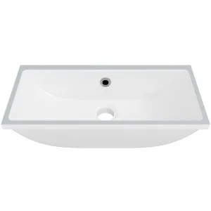 Ruby Mineral Composite Under Counter Basin 530mm White Gloss by Timberline, a Basins for sale on Style Sourcebook