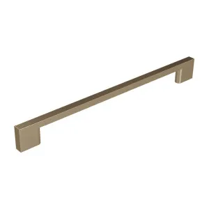 Square 224mm Brushed Gold Handle by Timberline, a Cabinet Hardware for sale on Style Sourcebook