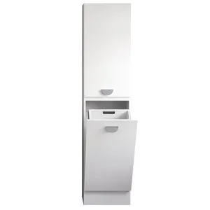 Lincoln Tallboy 450mm Floor Standing, White Satin by Timberline, a Bathroom Storage Cabinets for sale on Style Sourcebook