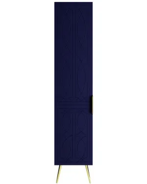 Sutherland House Collection Storage Cabinet 400mm On Legs, Navy Blue Satin by Timberline, a Bathroom Storage Cabinets for sale on Style Sourcebook
