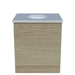 Billie Vanity 450mm Centre WG Basin SilkSurface UC Top Wall hung, Boston Oak by Timberline, a Vanities for sale on Style Sourcebook