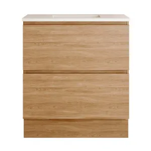 Billie Vanity 750mm Centre WG Basin SilkSurface UC Top Floor standing, Elegant Oak by Timberline, a Vanities for sale on Style Sourcebook