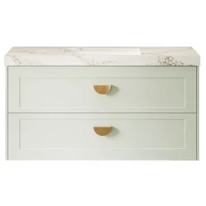 McLaren Vanity 1200mm Centre WG Basin Freedom UC Top Wall hung, Light Pistachio Satin by Timberline, a Vanities for sale on Style Sourcebook